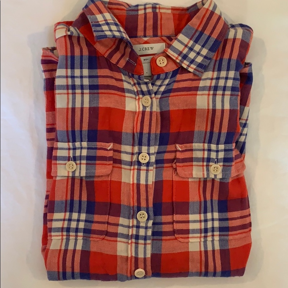 J crew plaid shirt